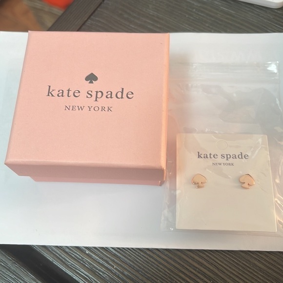 Kate Spade Rose GOLD EARRINGS NWT - Picture 4 of 5